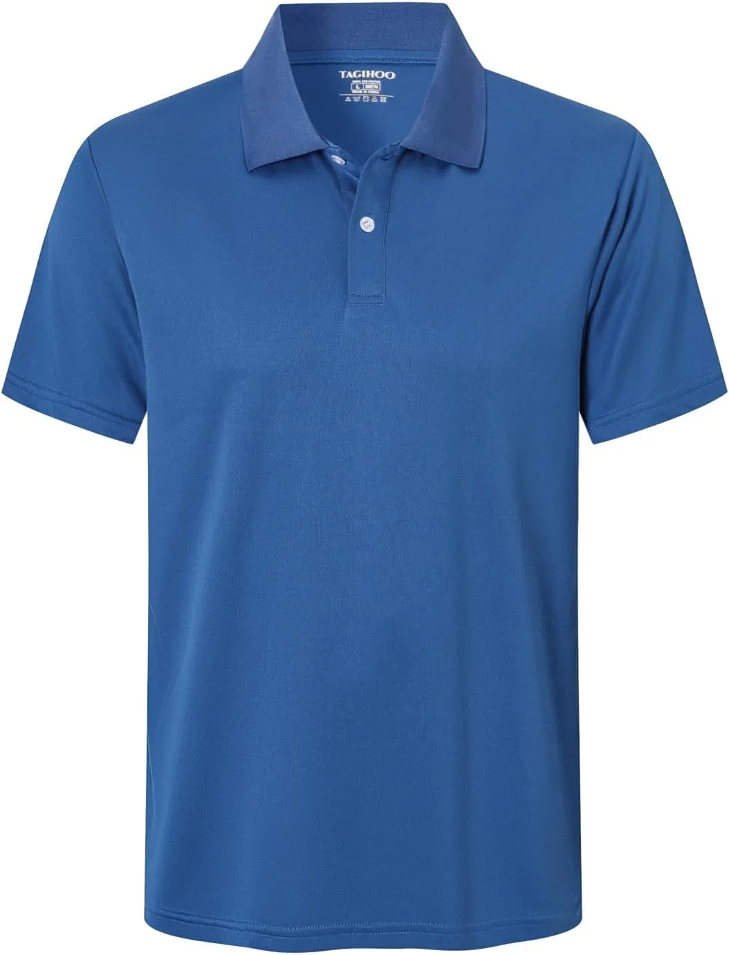 5 Pack Men's Mesh Athletic Polo Shirt Quick Dry Golf Moisture Wicking Active Short Sleeve Workout Training