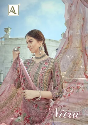 ALOK SUIT NITRA PURE CRAPE SUIT COLLECTION WITH FANCY EMBROIDERY