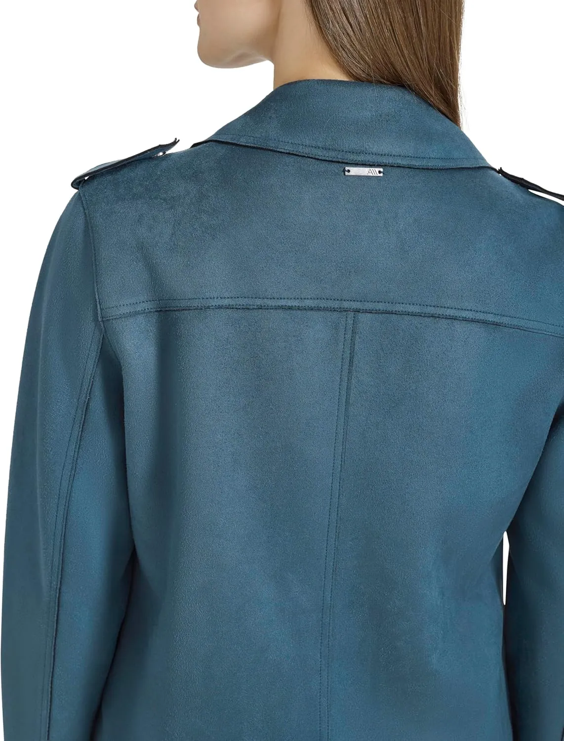 Andrew Marc Women's Faux Suede Moto Jacket
