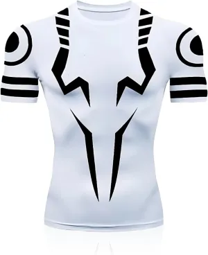 Anime Compression Shirts for Men - Gym Tshirt Wear Athletic Basketball Running Undershirt Workout Gear Top Shirt