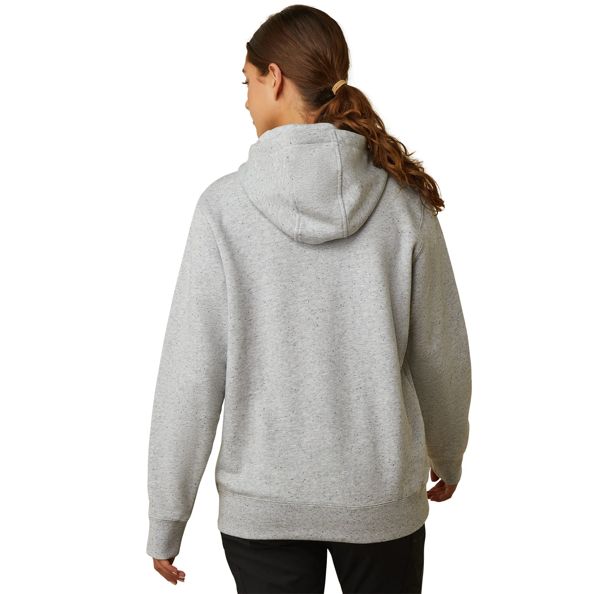 Ariat® Ladies Rebar Skill Set Heather Grey 1/2 Zip Hoodie 10043546