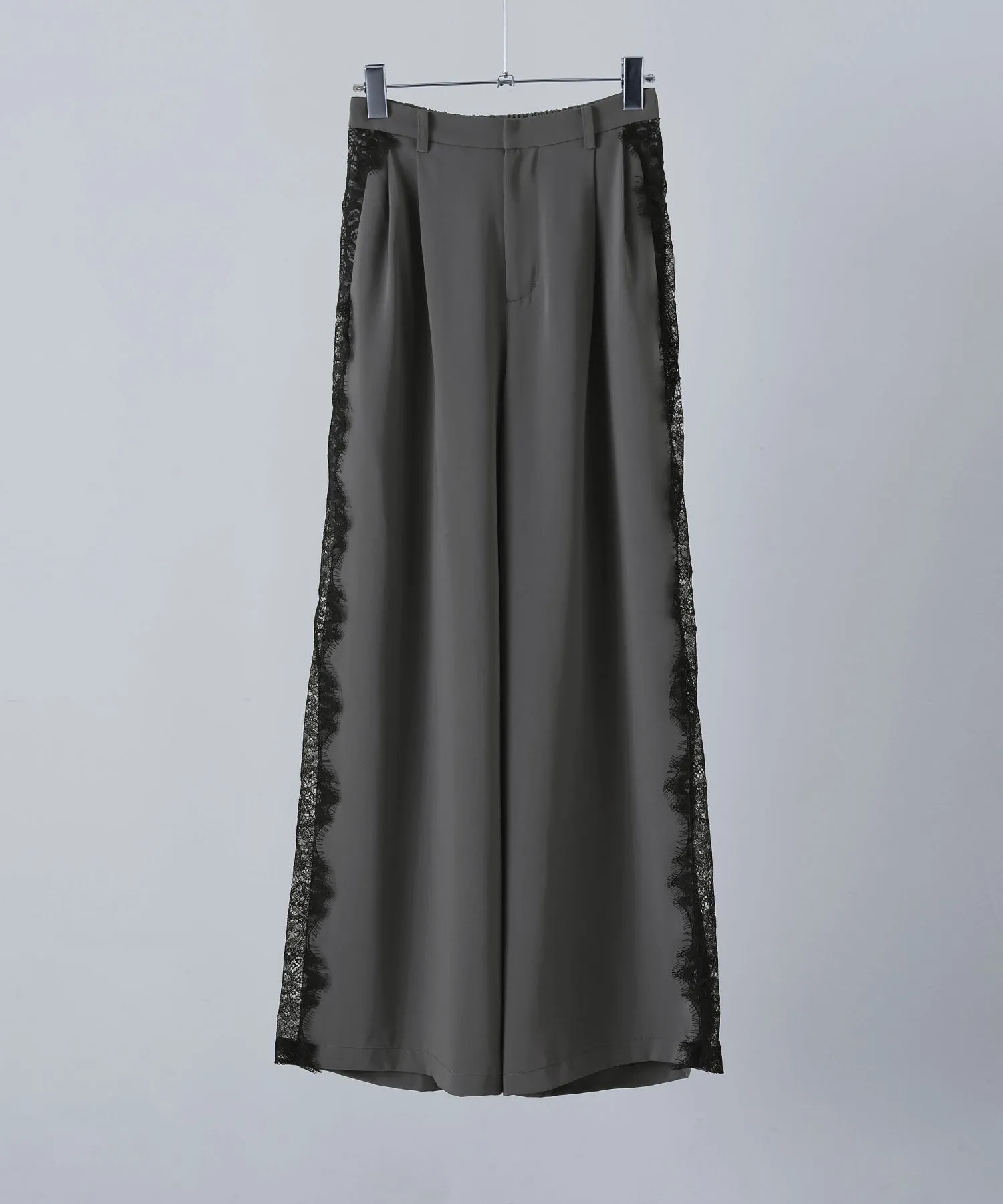 Asymmetry design jacket & Side lace pants SET UP