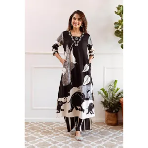 Autumnlane Jagdeep Jet Printed Kurta with Pant (Set of 2)