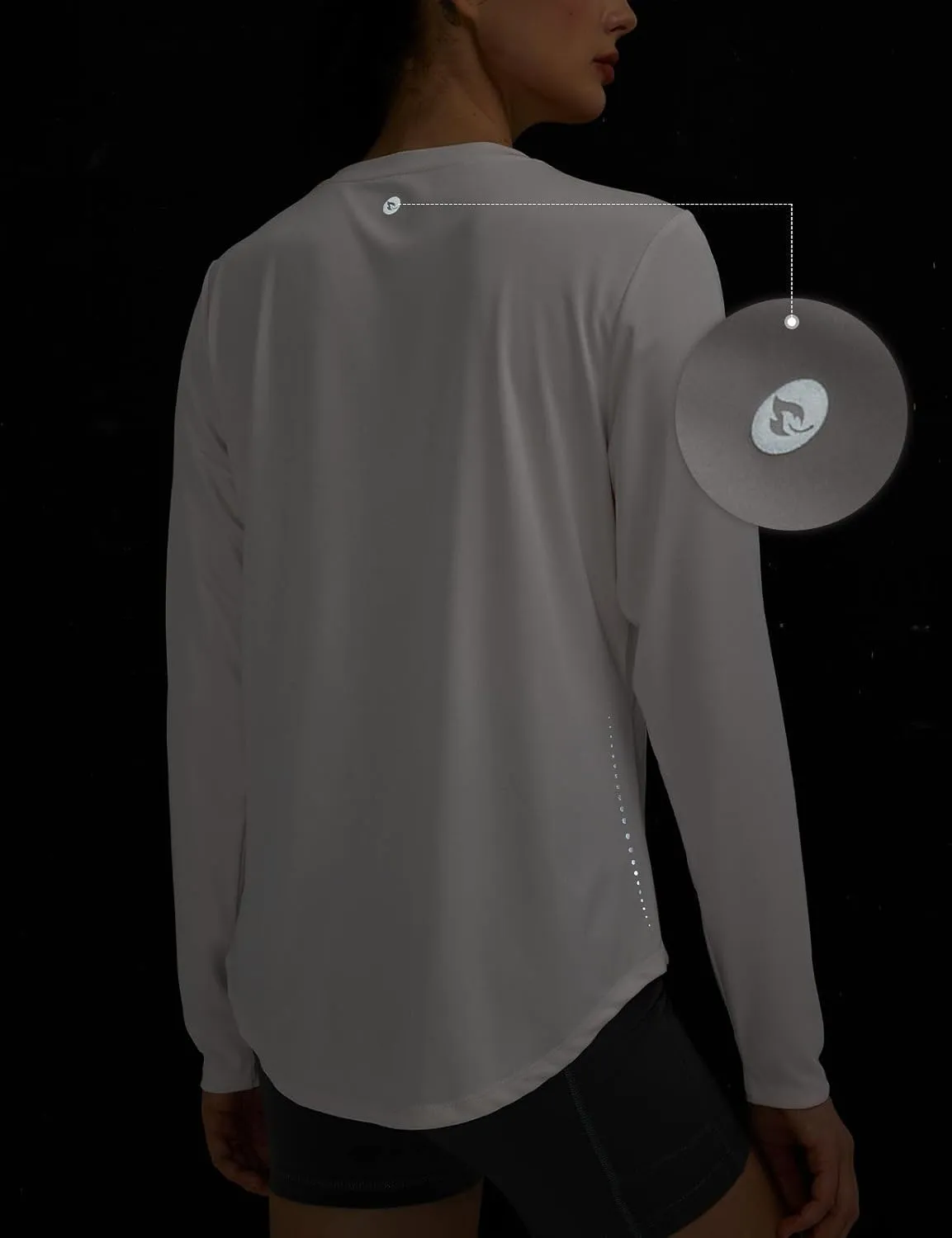 baleaf Long Sleeve Workout Tops for Women Sun Protection Shirts Running Athletic Lightweight UPF50  Quick Dry