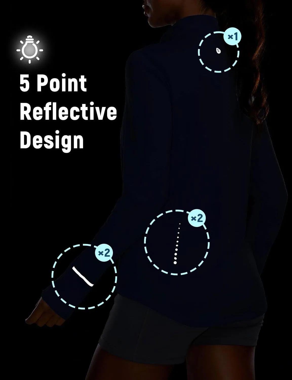 baleaf Women's Lightweight Running Jacket Sun Protection Athletic Full Zip Long Sleeve Shirts UPF 50  Pockets Cycling