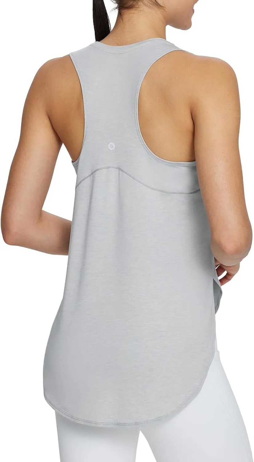baleaf Women's Workout Tank Tops Loose Fit Racerback Top Sleeveless Shirts Lightweight Yoga Athletic Gym Running