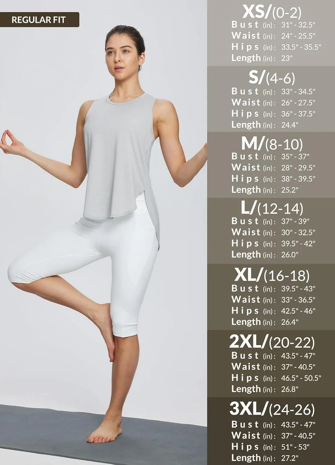 baleaf Women's Workout Tank Tops Loose Fit Racerback Top Sleeveless Shirts Lightweight Yoga Athletic Gym Running
