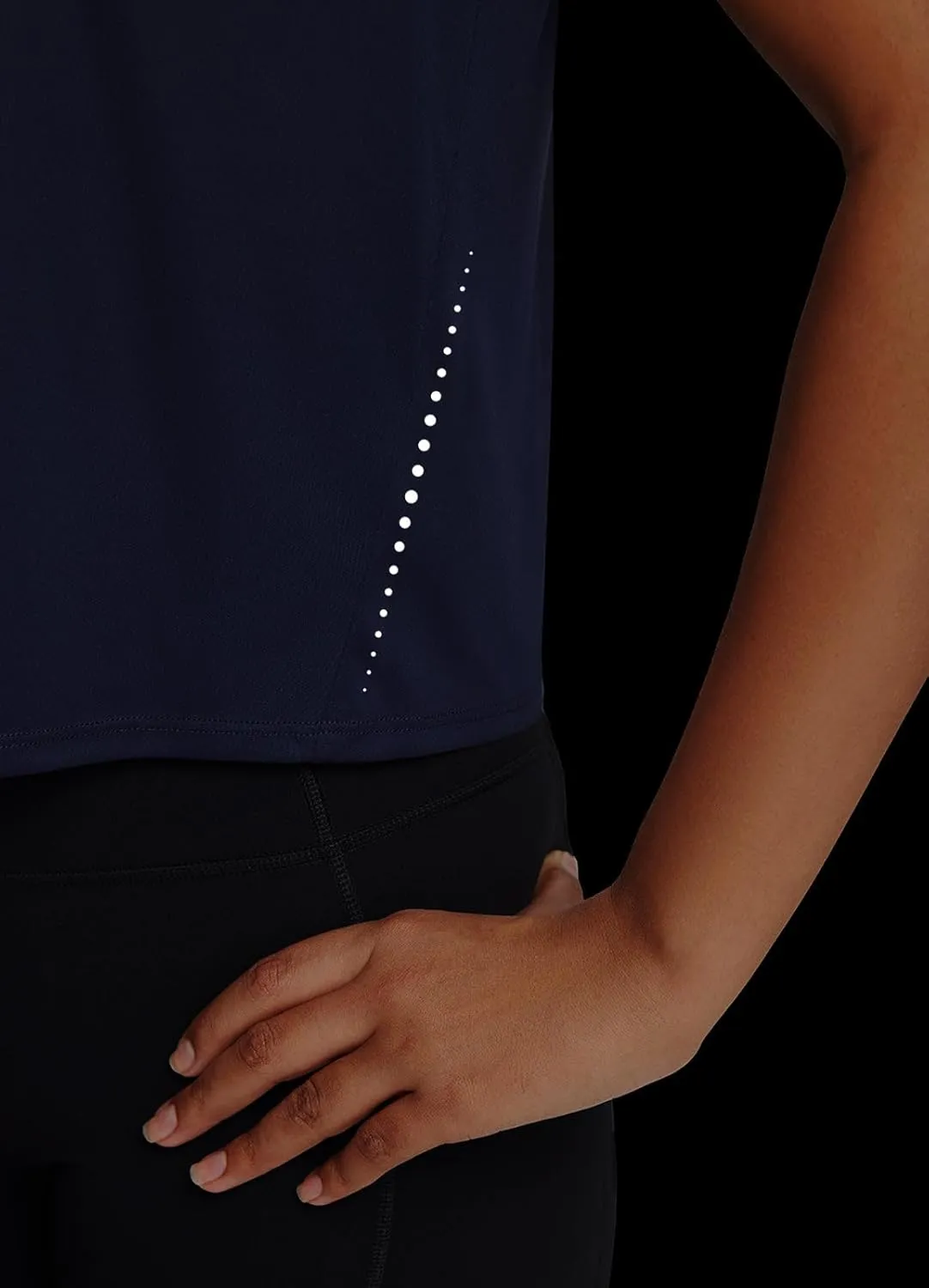 baleaf Women's Workout Tops Athletic Shirts Cropped Short Sleeve Split Back Running Gym Quick Dry Sun Protection UPF 50 