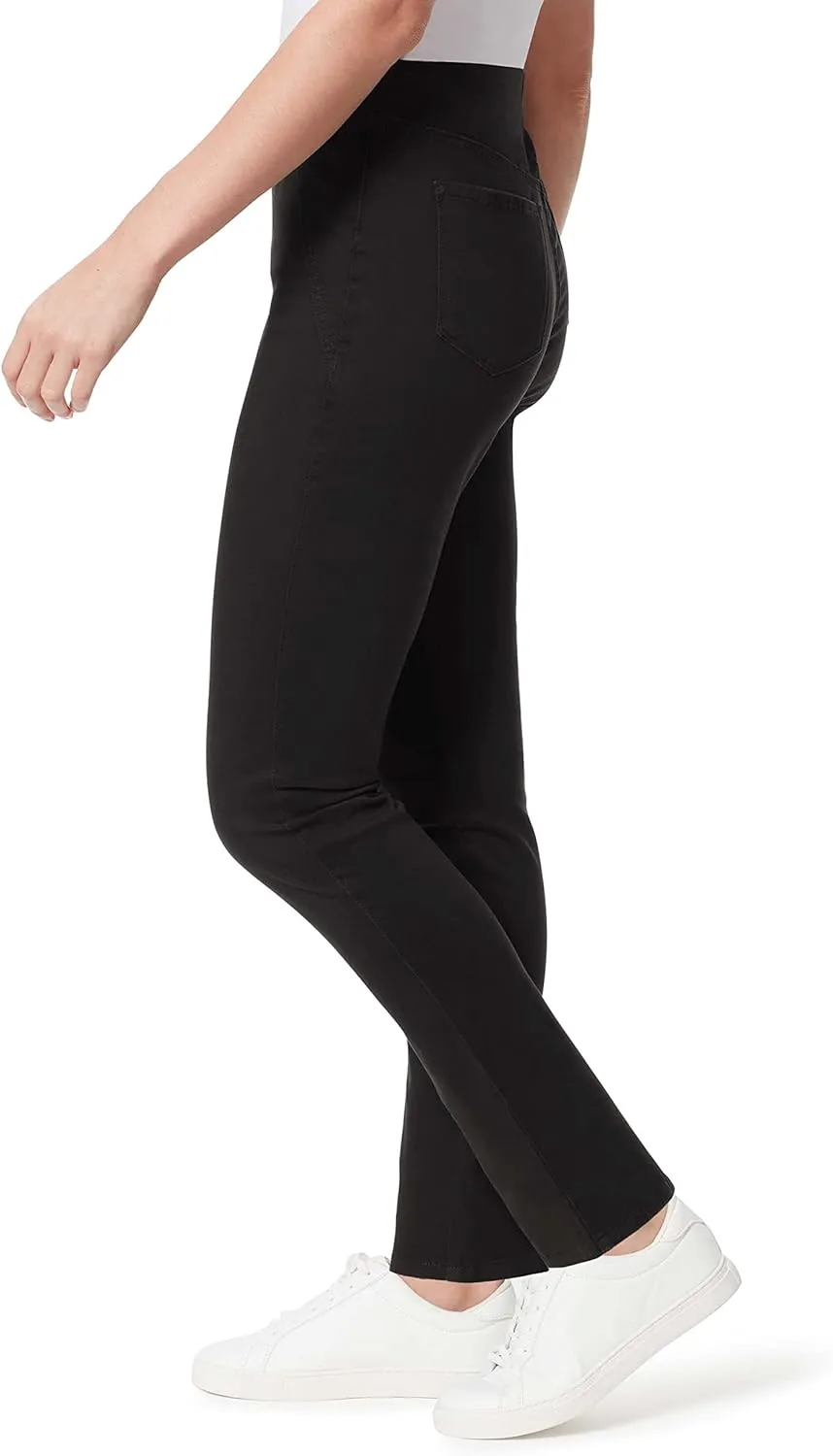 Bandolino Women's Tessa Tummy Control Pull on Slim Straight Jean