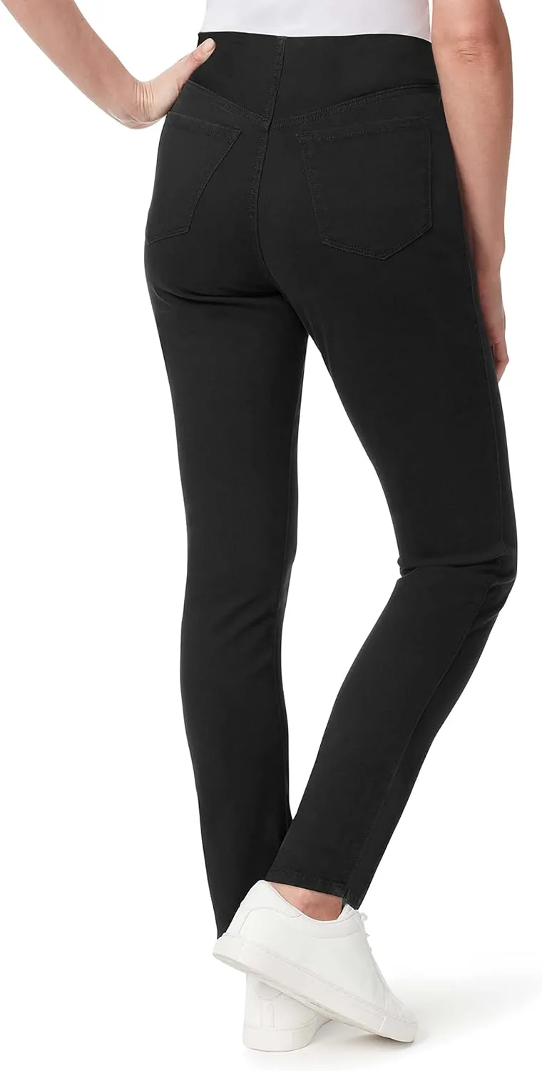 Bandolino Women's Tessa Tummy Control Pull on Slim Straight Jean