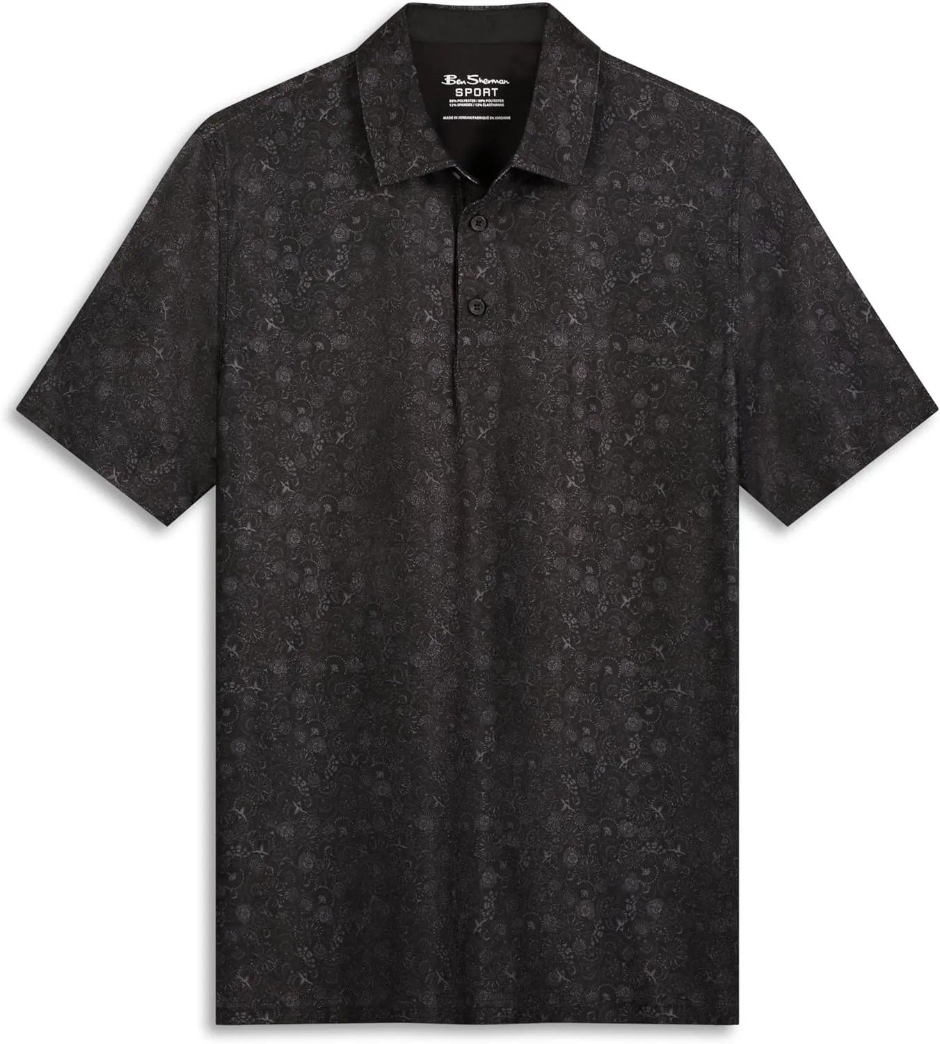 Ben Sherman Men's Performance Stetch Golf Shirts Extra Soft Fabric, Moisture-Wicking, Odor Resistant