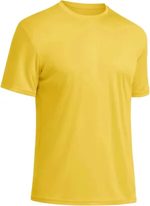 BIYLACLESEN Men's Sun Protection Short Sleeve T-Shirt UPF 50  Breathable Quick-Dry Performance Shirts Athletic Runing Top