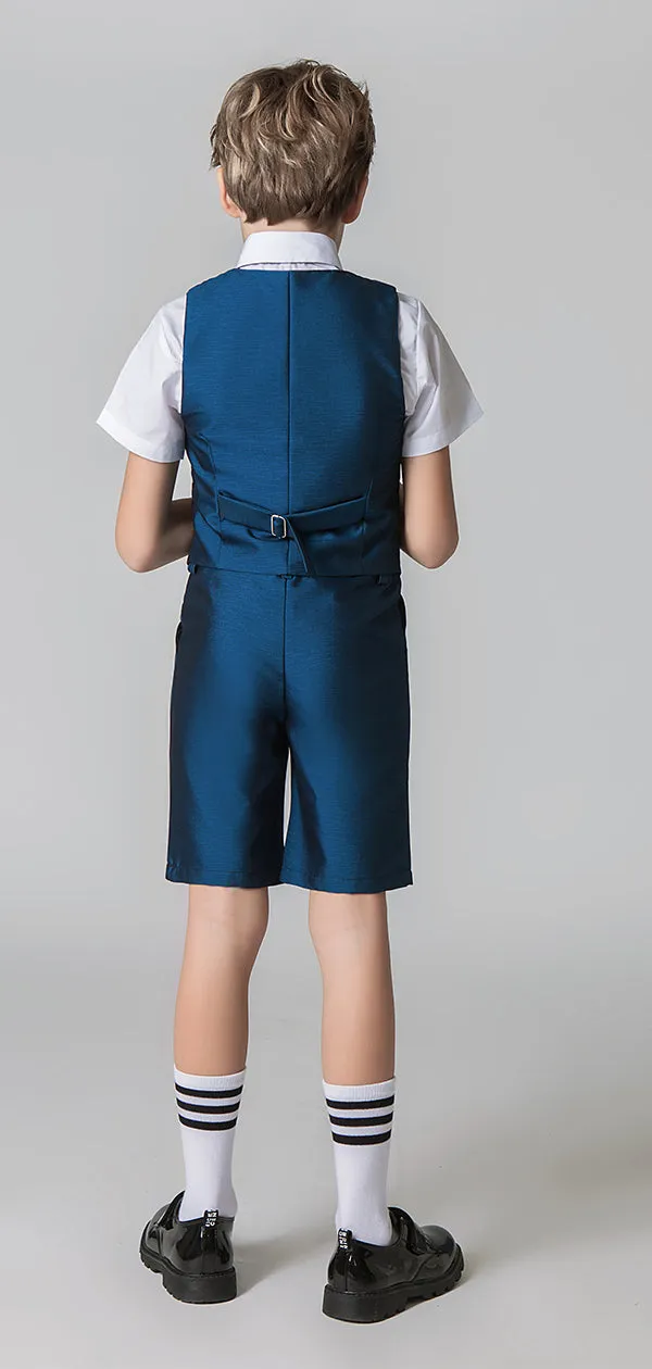 Blue Outfit Summer 4 Piece Kids Boys Suit