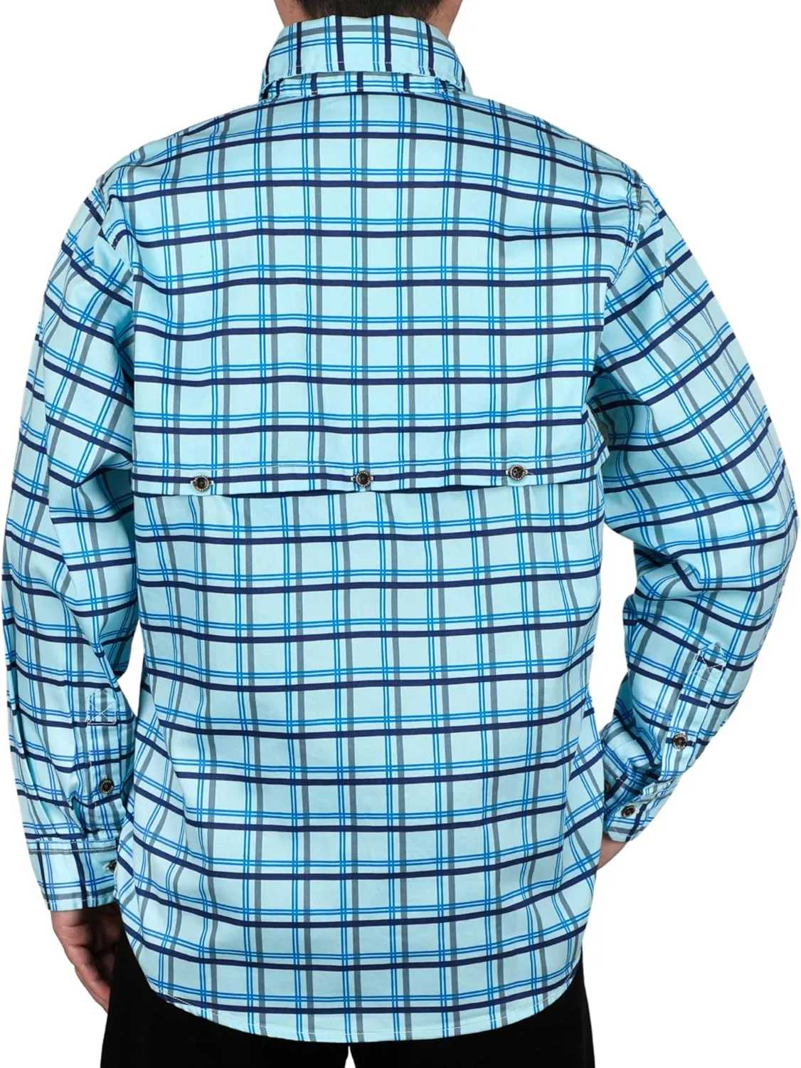 BOCOMAL FR Shirt for Summer Lightweight Vented Mesh Back and Underarm Breathable Flame Resistant Welding Button Down Shirts