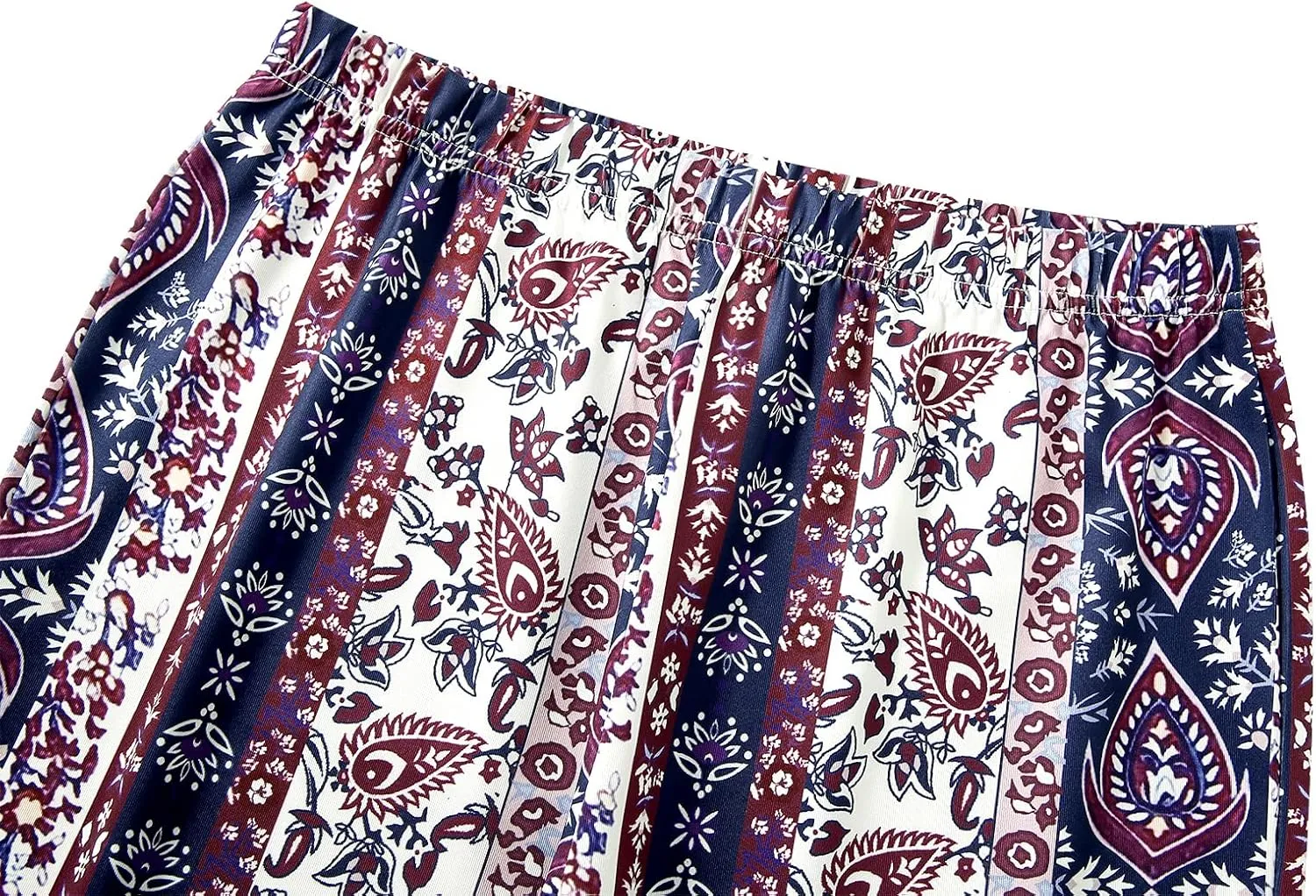 Boho Print Flare Pants for Women High Waist Stretch Comfy Bell Bottom Trousers 70s Hippie Pants Floral Yoga Leggings