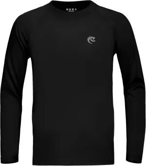 Boys UPF 50  Swim Shirt Long Sleeve, 1 or 2 Pack UV Sun Protection Rash Guard, Youth Kids SPF Water Shirts for Beach Surf