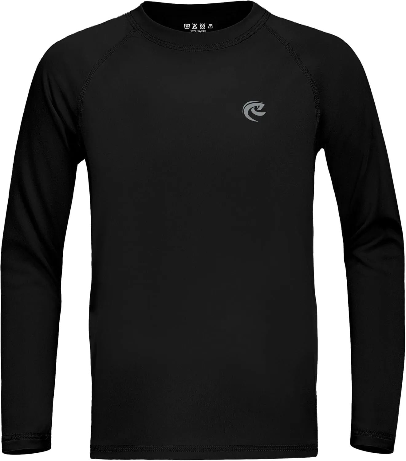 Boys UPF 50  Swim Shirt Long Sleeve, 1 or 2 Pack UV Sun Protection Rash Guard, Youth Kids SPF Water Shirts for Beach Surf