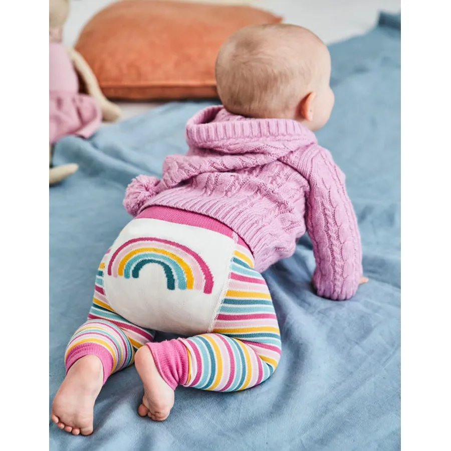 Cable Knit Hooded Cardigan - Pink