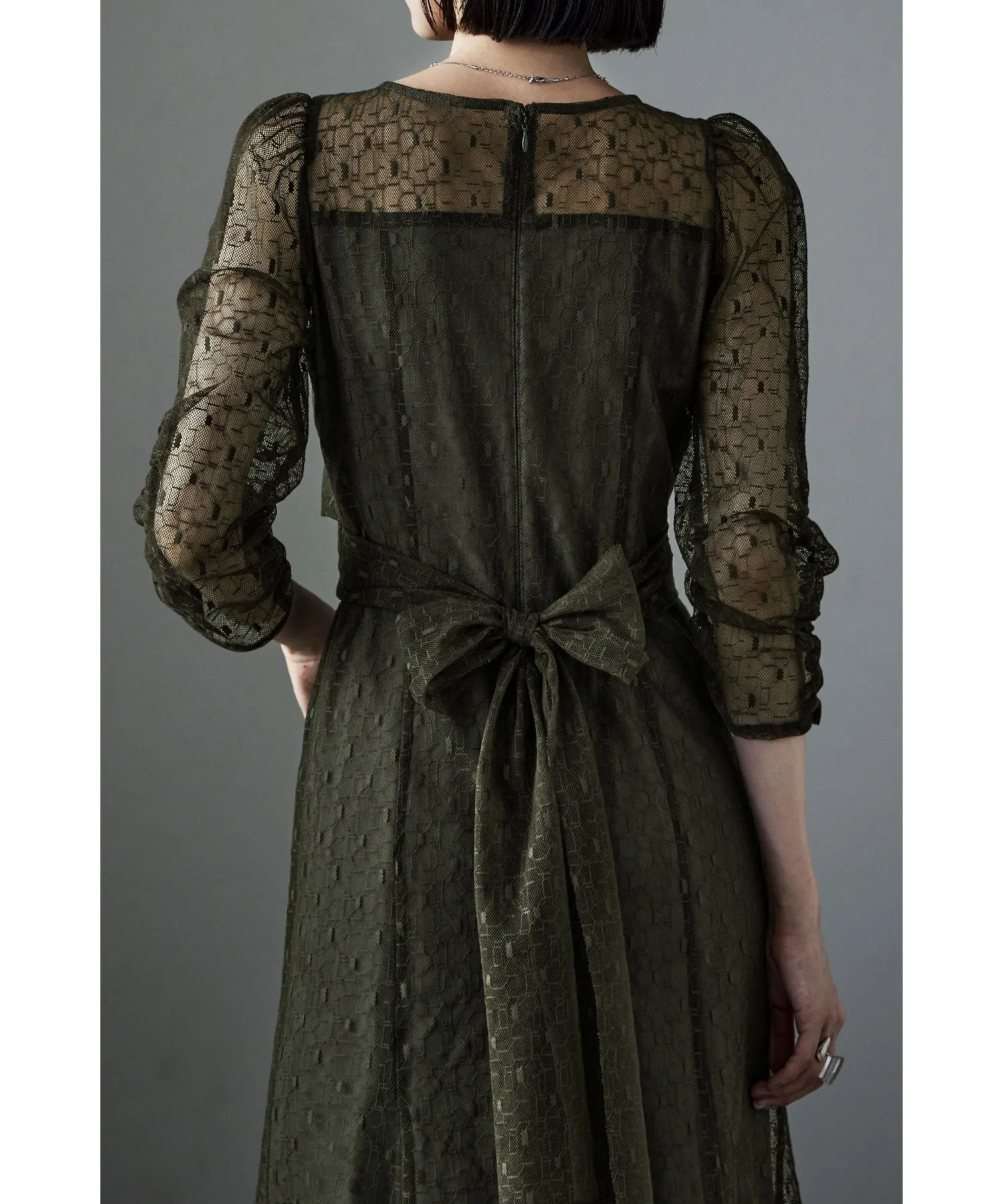 Cache-coeur design flare dress