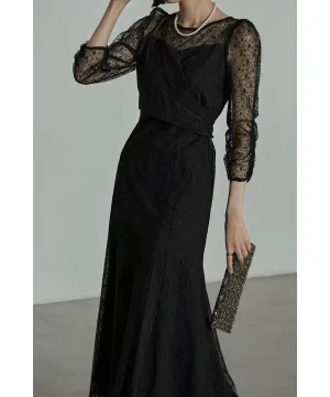 Cache-coeur design flare dress