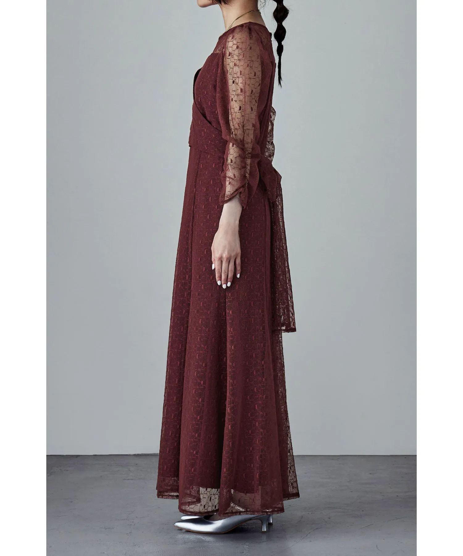 Cache-coeur design flare dress