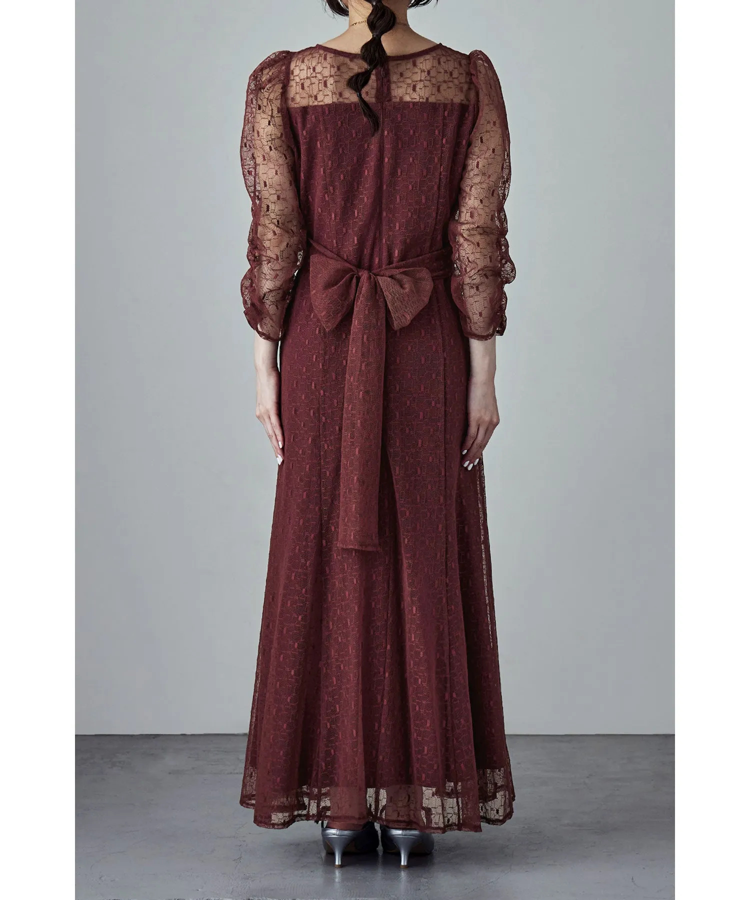Cache-coeur design flare dress