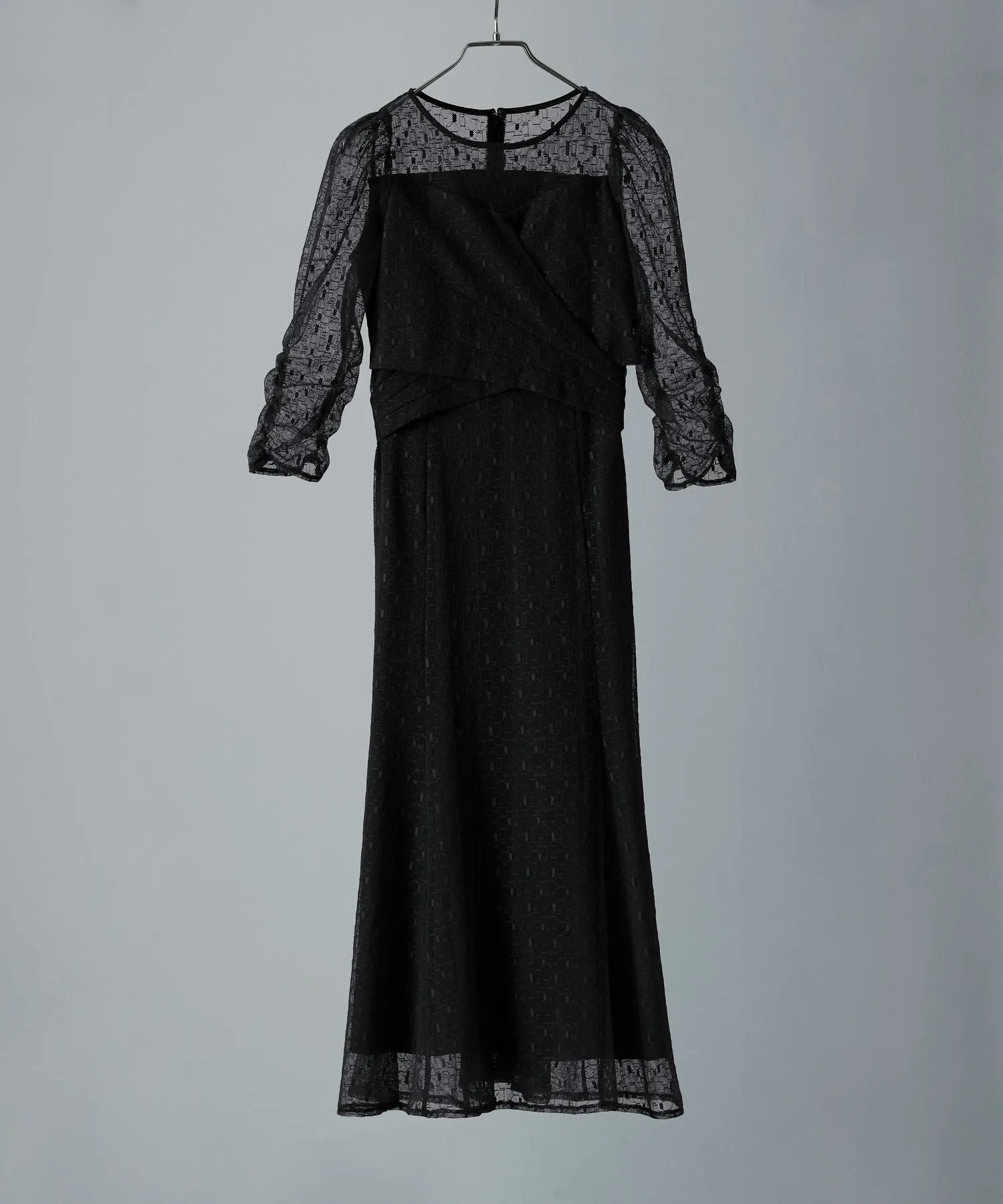 Cache-coeur design flare dress