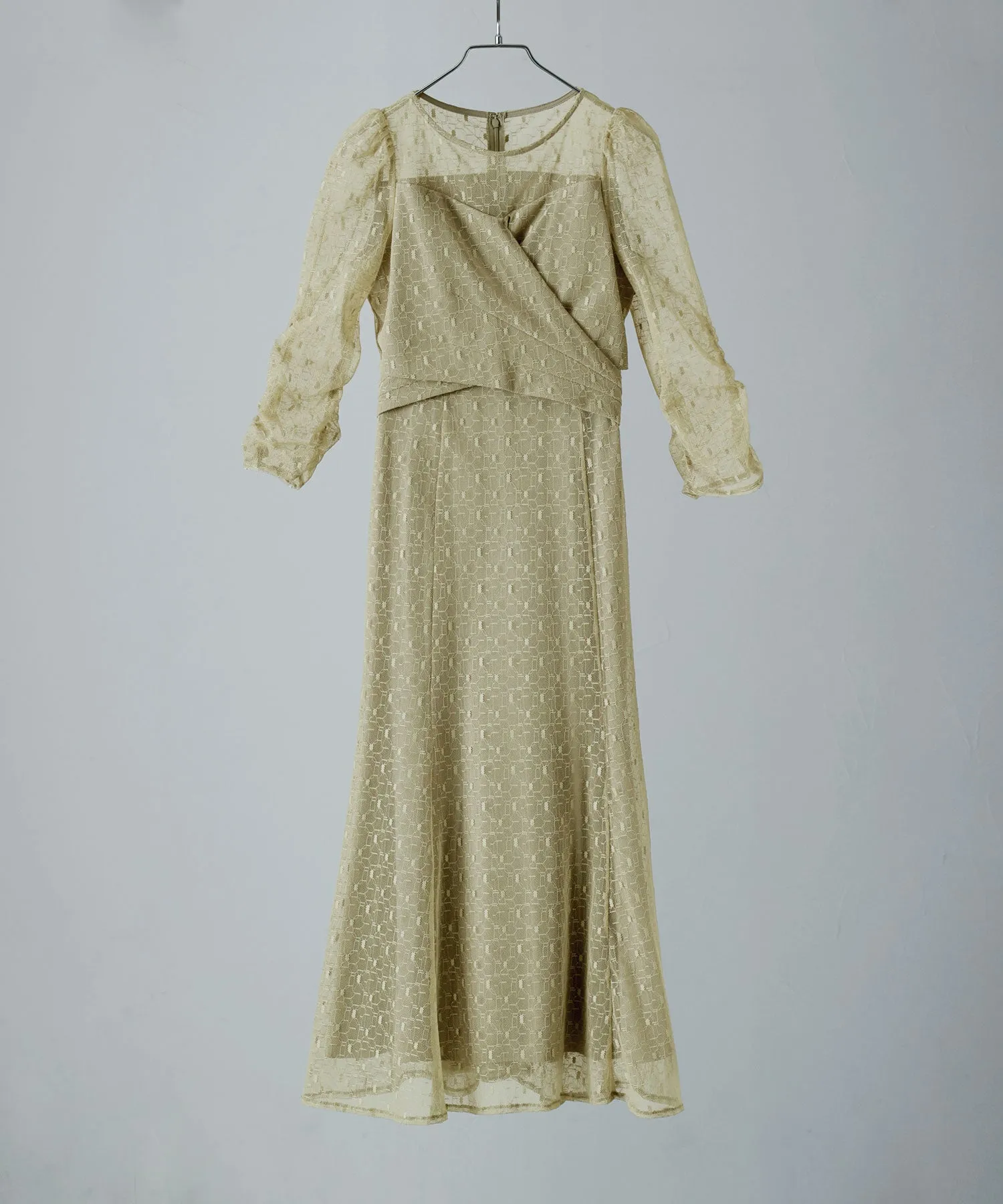 Cache-coeur design flare dress