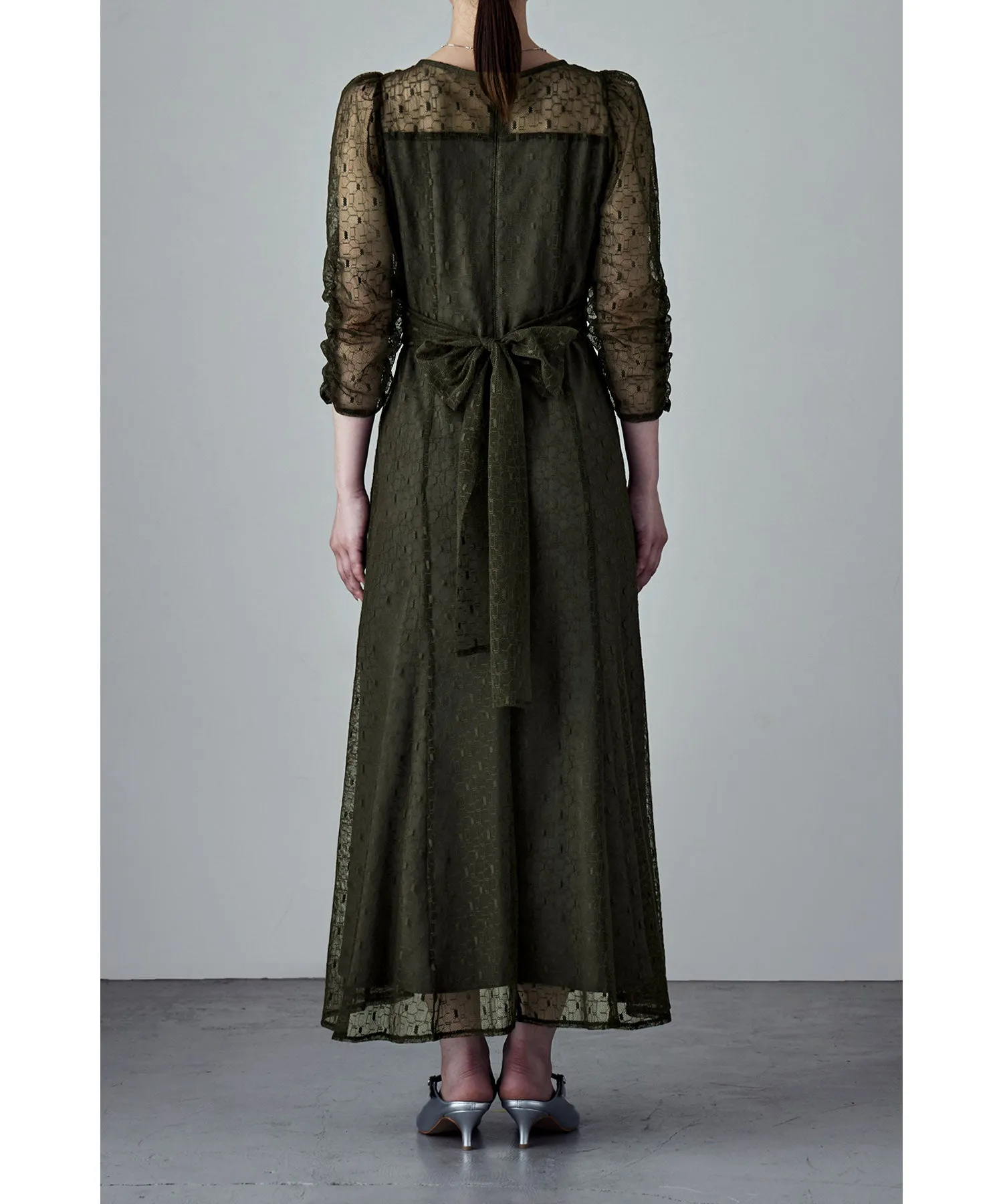 Cache-coeur design flare dress