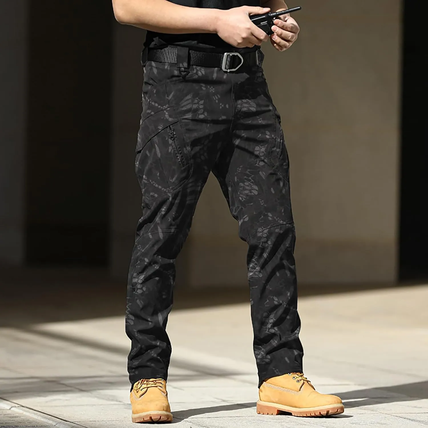 Camo Cargo Pants for Men Slim Fit Stretch Outdoor Hiking Hunting Safari Tactical Trousers Classic Military Army Pants