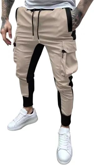 Cargo Pants for Men Men's Spring Summer and Autumn Casual Mid Elastic Multi Pocket Slim Fit Overalls Outdoor Pantalones
