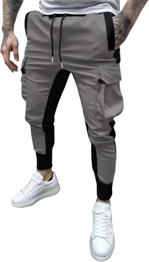 Cargo Pants for Men Men's Spring Summer and Autumn Casual Mid Elastic Multi Pocket Slim Fit Overalls Outdoor Pantalones