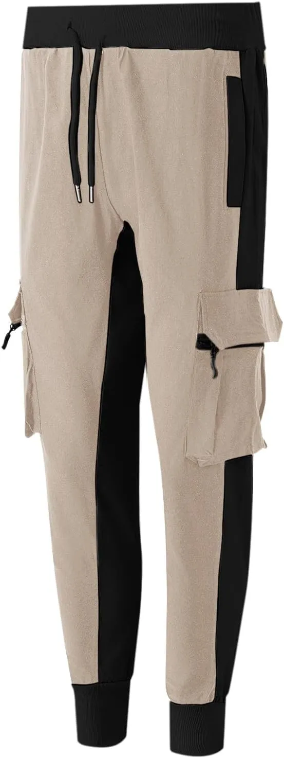 Cargo Pants for Men Men's Spring Summer and Autumn Casual Mid Elastic Multi Pocket Slim Fit Overalls Outdoor Pantalones