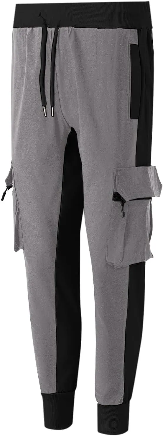Cargo Pants for Men Men's Spring Summer and Autumn Casual Mid Elastic Multi Pocket Slim Fit Overalls Outdoor Pantalones