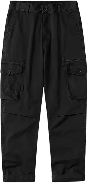 Cargo Pants Work Men's Drawstring Workwear Solid Colour Trousers Men's Casual Sports Slim Fit Pantalones De Hombre