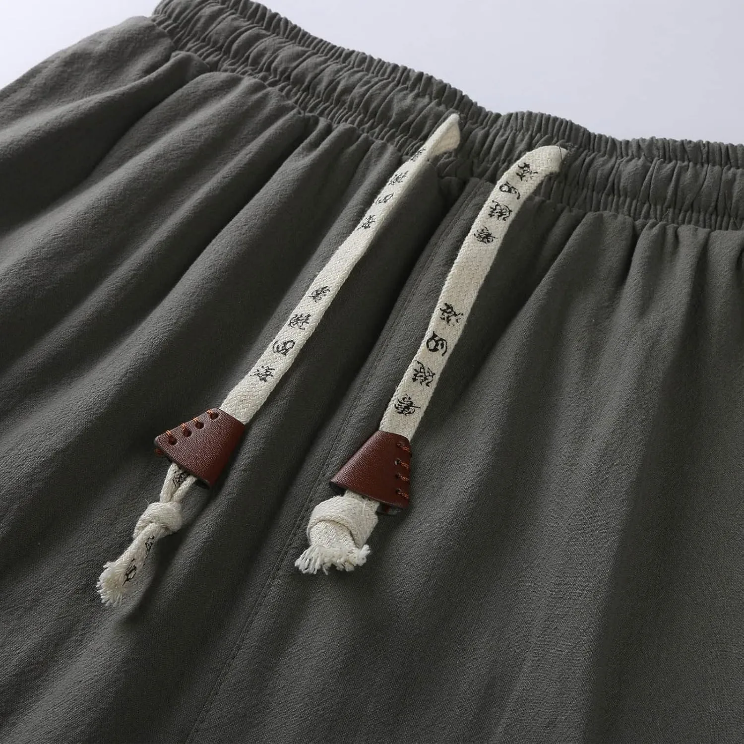 Cargo Trousers for Men Loose-fit Pants Athletic Drawstring Pant with Pocket Men's Heavyweight Fleece Cargo Sweatpants