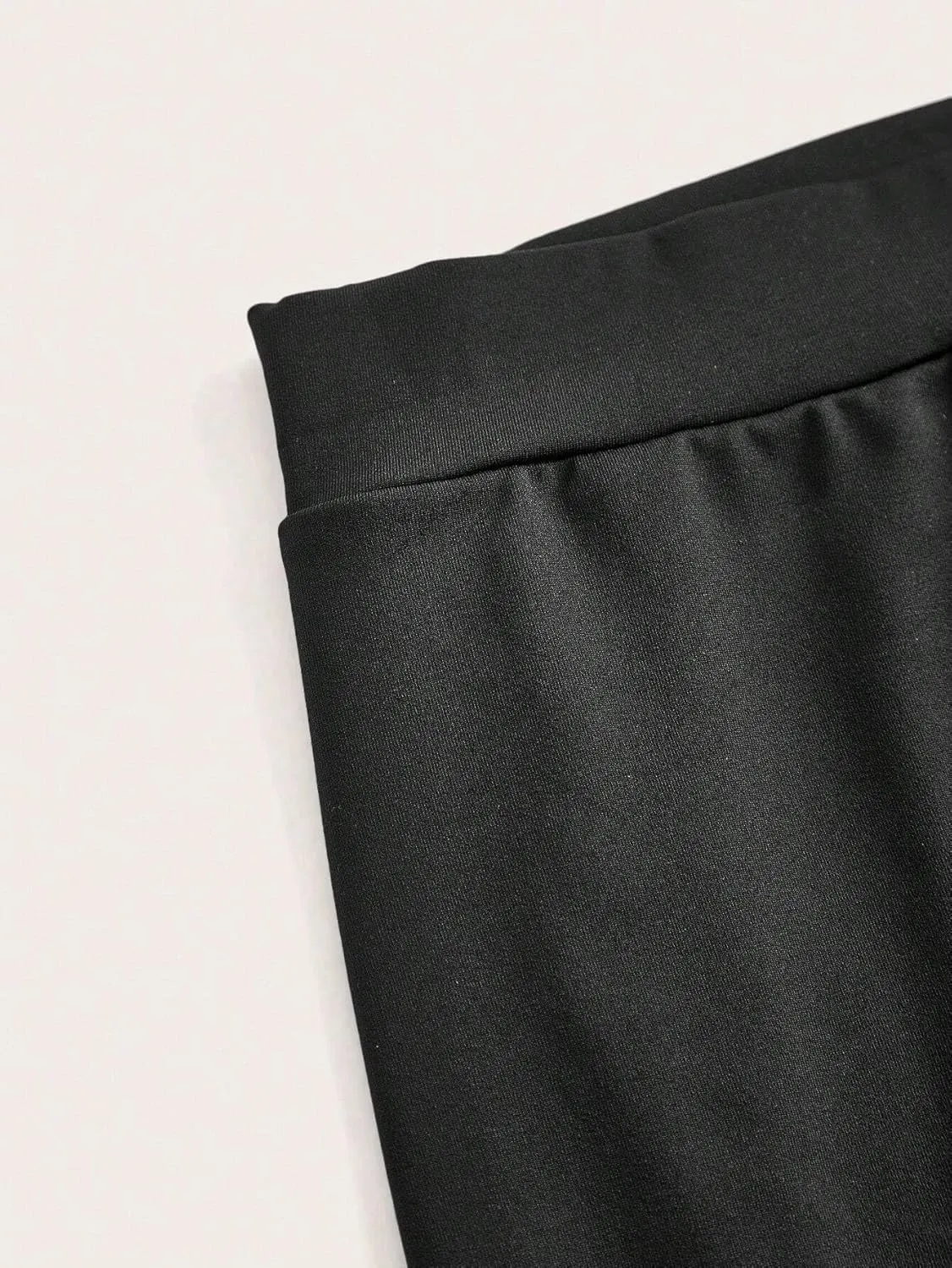 Casual Plain Elastic Waist Asymmetrical Buckle Mid Waist Mini Skorts