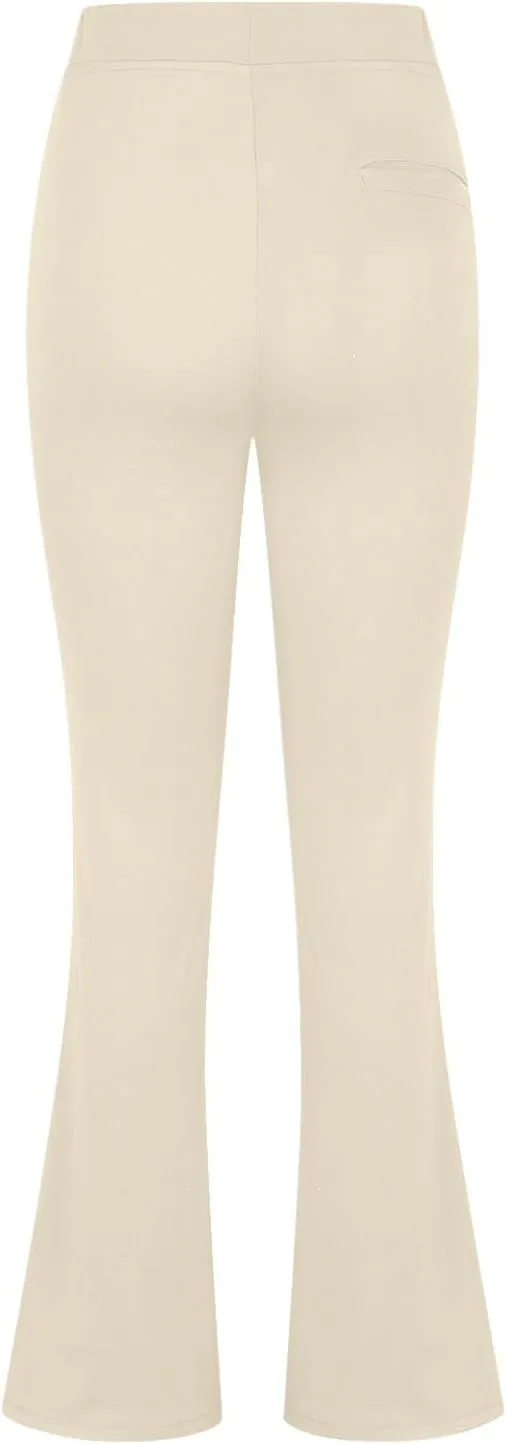 Cbcbtwo Women Business Casual Pants High Waist Stretchy Trousers Pull on Office Slacks Straight Leg Work Pants with Pockets