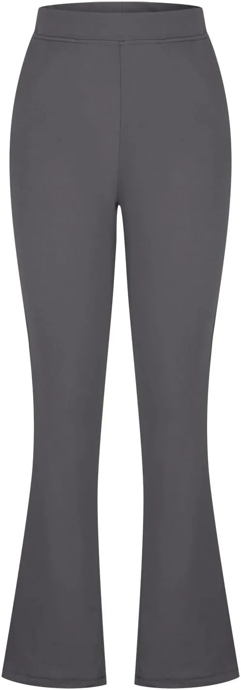 Cbcbtwo Women Business Casual Pants High Waist Stretchy Trousers Pull on Office Slacks Straight Leg Work Pants with Pockets