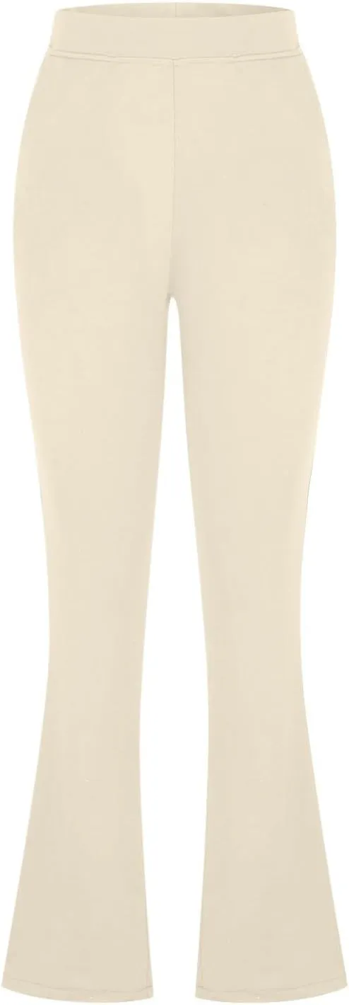 Cbcbtwo Women Business Casual Pants High Waist Stretchy Trousers Pull on Office Slacks Straight Leg Work Pants with Pockets