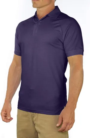 CC Perfect Slim Fit Polo Shirts for Men   Stretch | Breathable Sweat Wicking Short Sleeve Fitted Collared Mens Polo T Shirt
