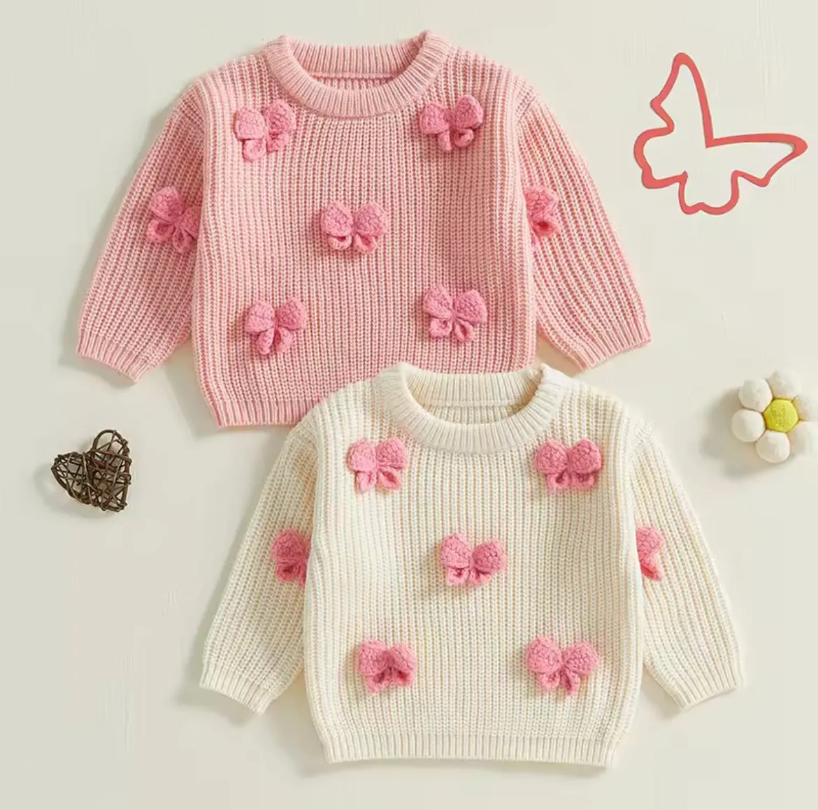 Chunky bow sweater