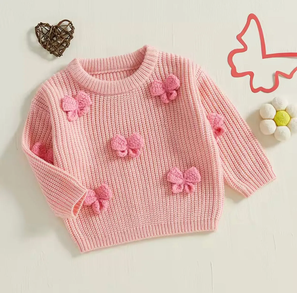 Chunky bow sweater