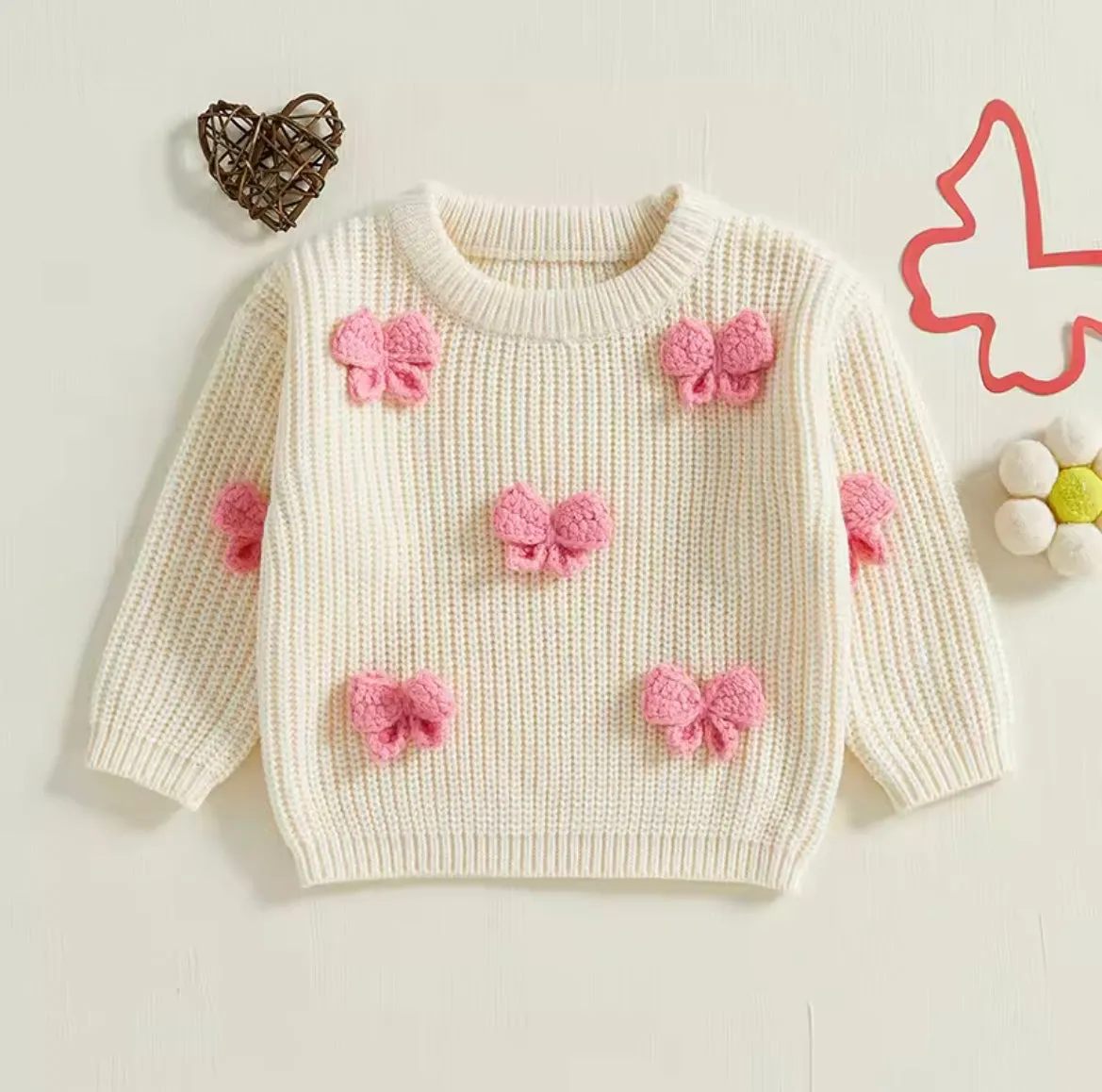 Chunky bow sweater