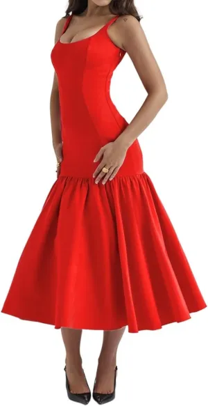 Chvity Women Sexy Bodycon Sleeveless Maxi Dress Summer Backless Fishtail Dress Floral Ruched Cocktail Party Cami Dress