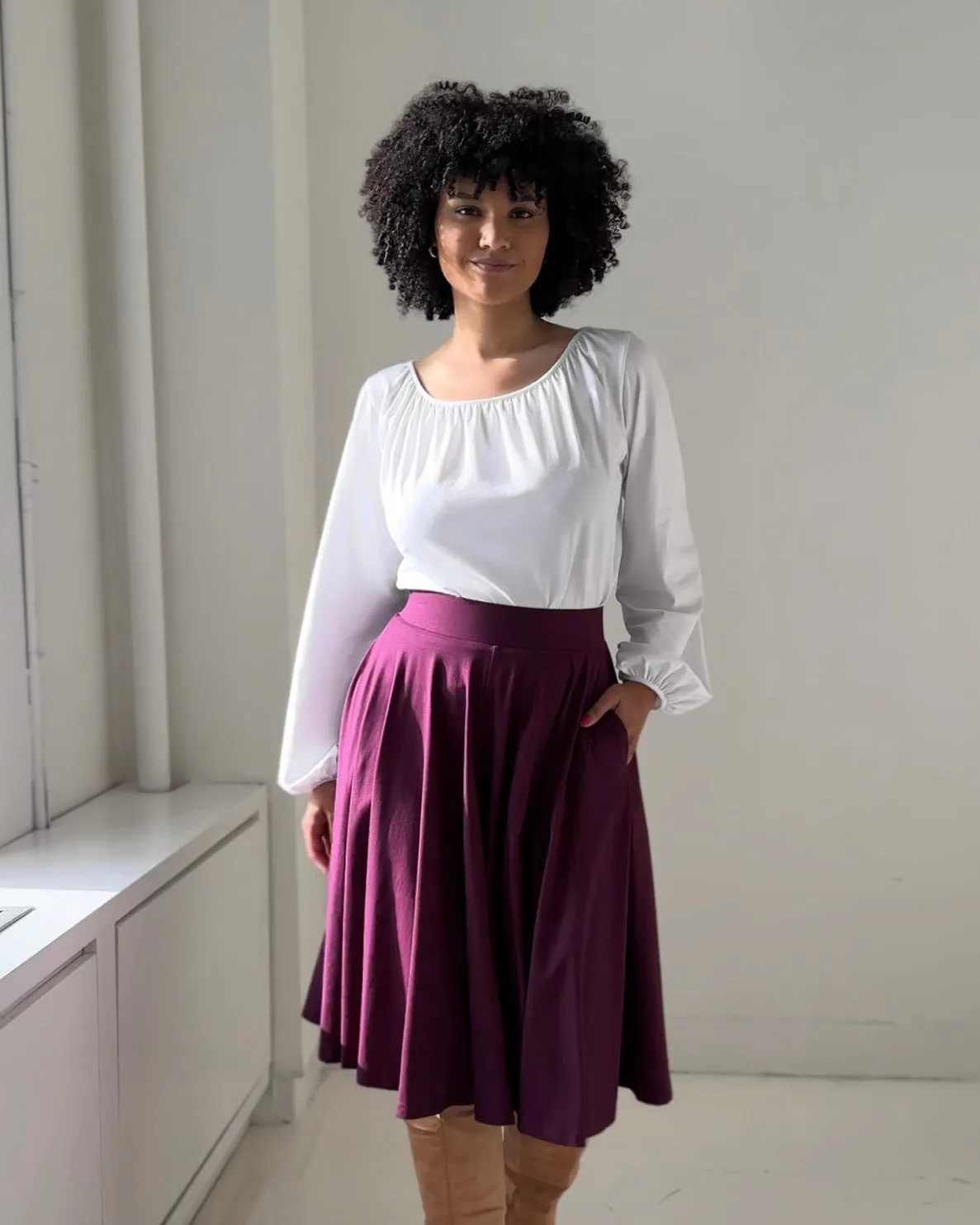 CIELA skirt in Eggplant