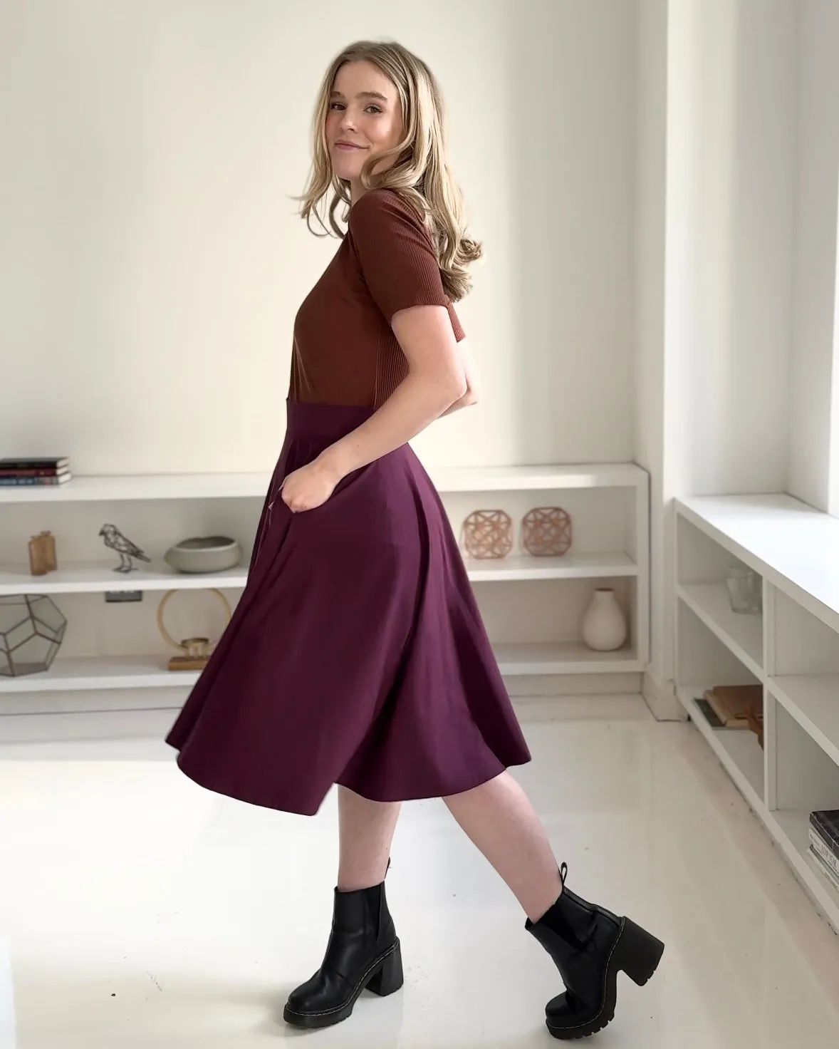 CIELA skirt in Eggplant