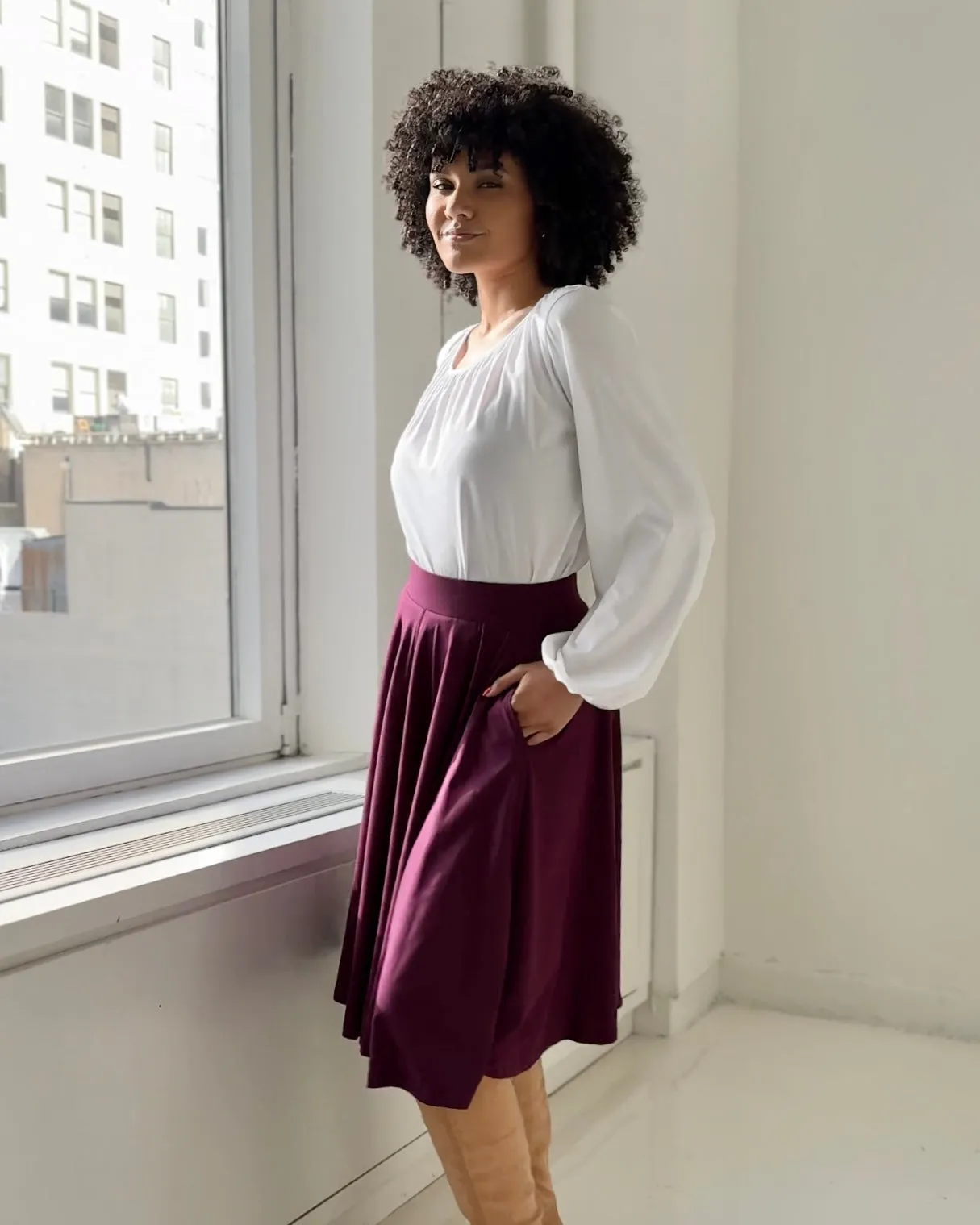 CIELA skirt in Eggplant