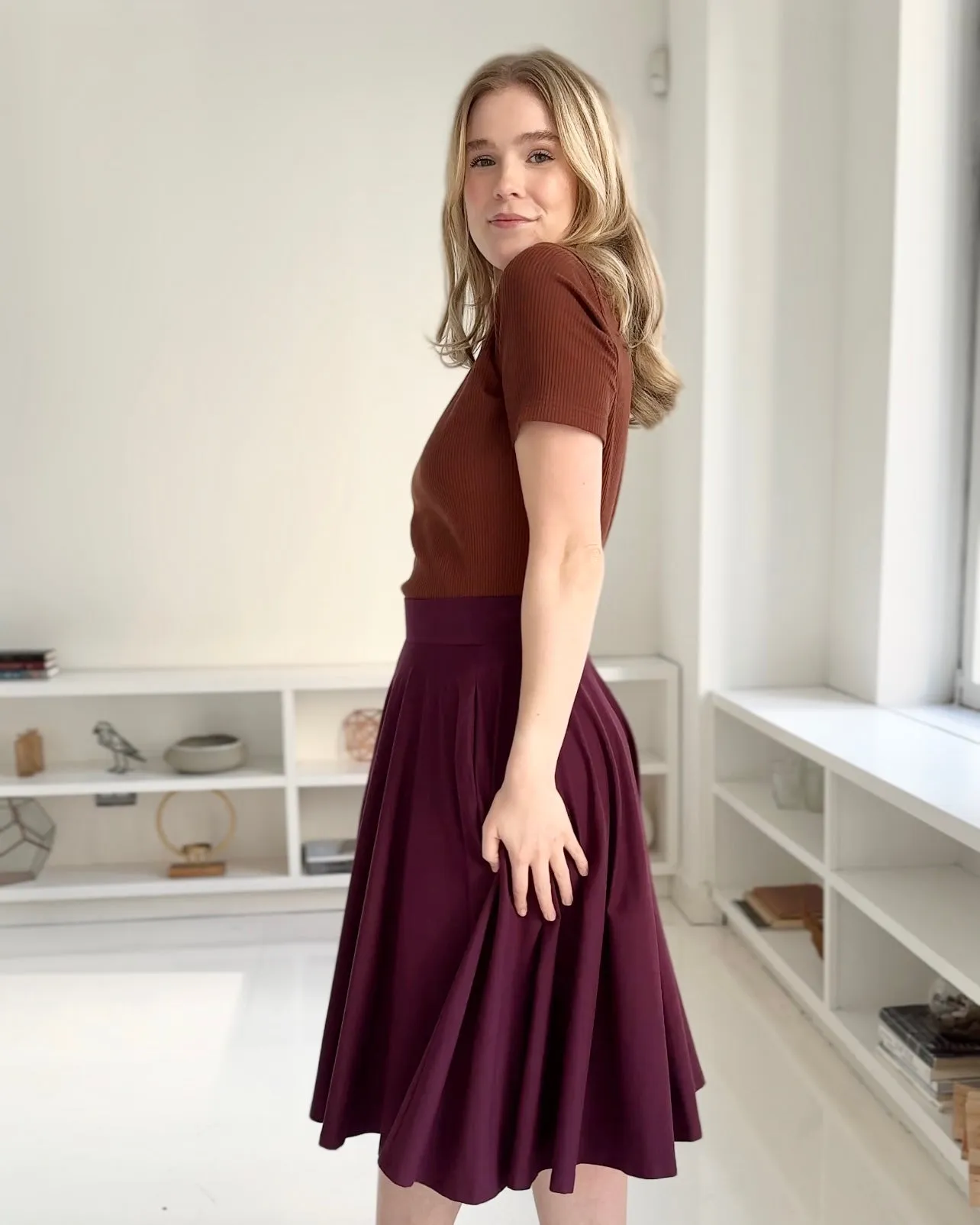 CIELA skirt in Eggplant