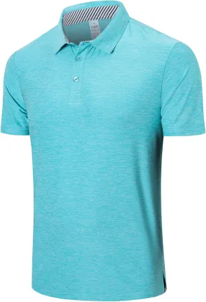 Cimic 3 Pack Polo Shirts for Men Short Sleeve Tennis Quick Dry Performanc Golf Moisture Wicking Athletic Collar Tops